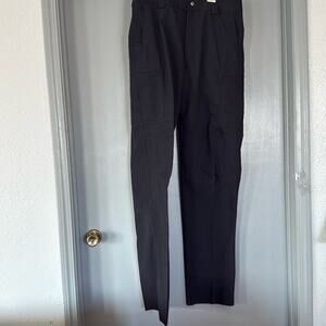 MENS 34 LONG BLAUER 8835 TACTICAL SIDE POCKET PANTS DARK NAVY UNHEMMED NWOT